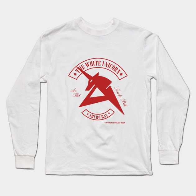 Amuro Ray Badge V1 Long Sleeve T-Shirt by Gundam Otaku Shop